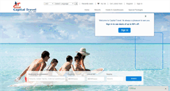 Desktop Screenshot of capitaltravel.com