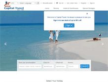 Tablet Screenshot of capitaltravel.com